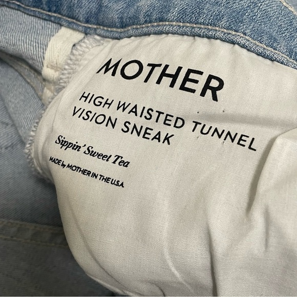 Mother High Waisted Tunnel Vision Sneak Sippin Sweet Tea Blue Jeans Sz 28 NWOT - Picture 7 of 12